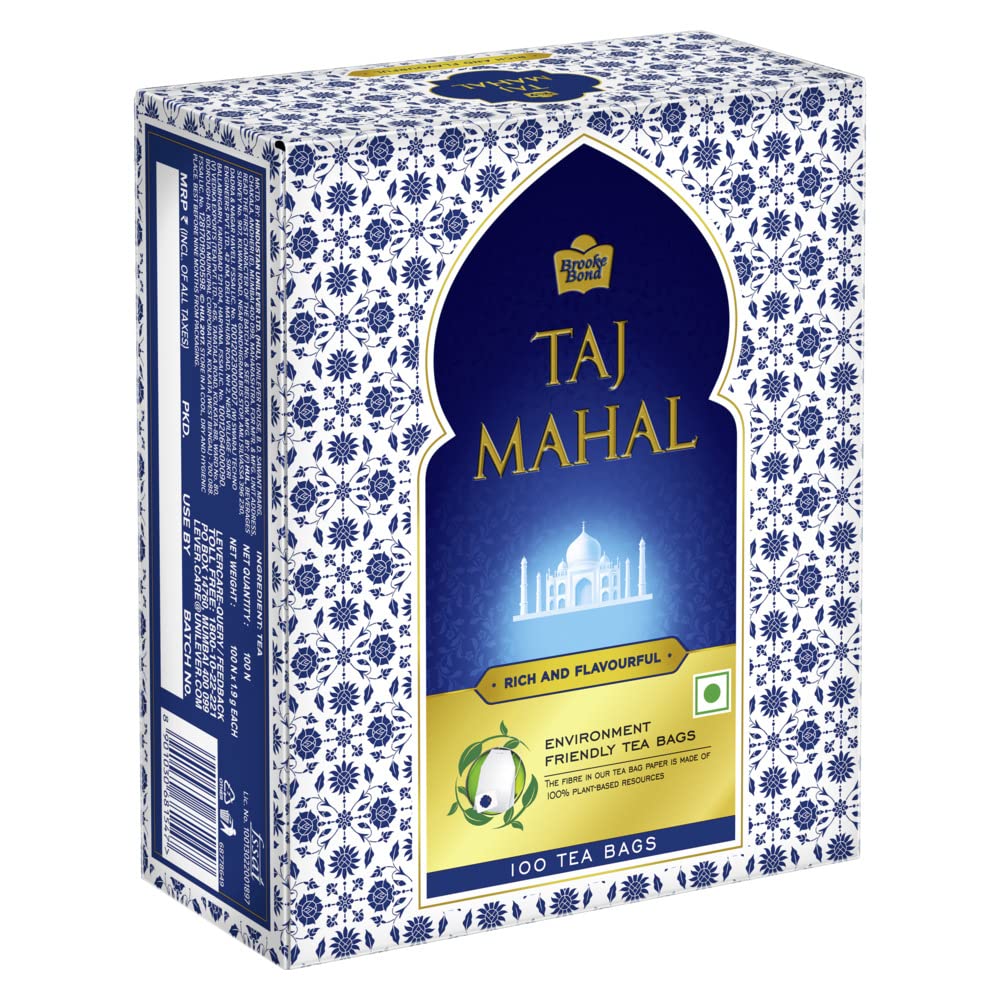 Orange-flavored Taj Mahal tea bags offer bright notes for afternoon tea