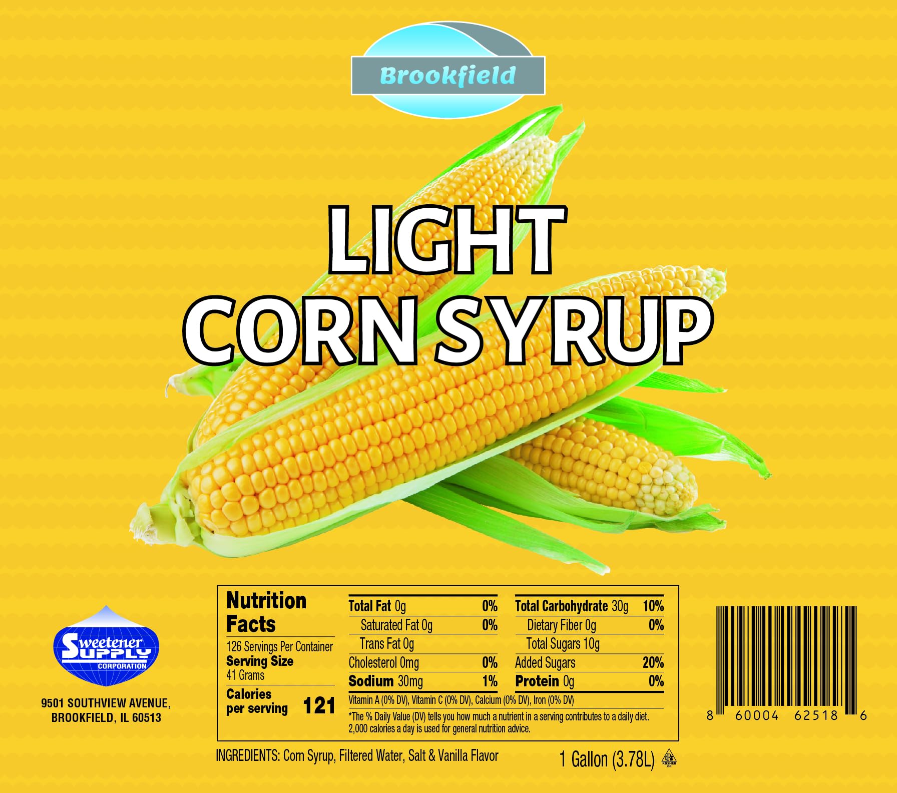 Brookfield Light Corn Syrup kitchen counter setup, ready for baking and candy making.
