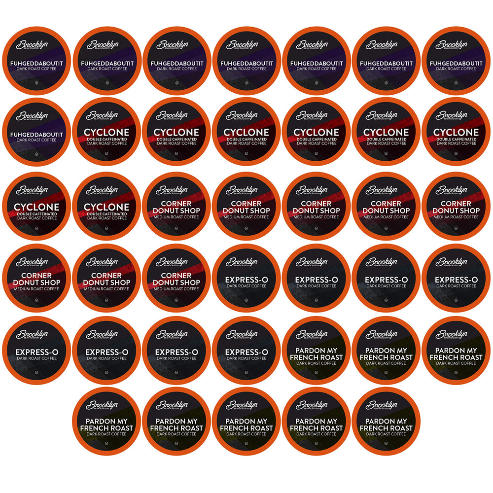 Brooklyn Beans Bold Gourmet Variety Pack box, ideal for a quick morning boost