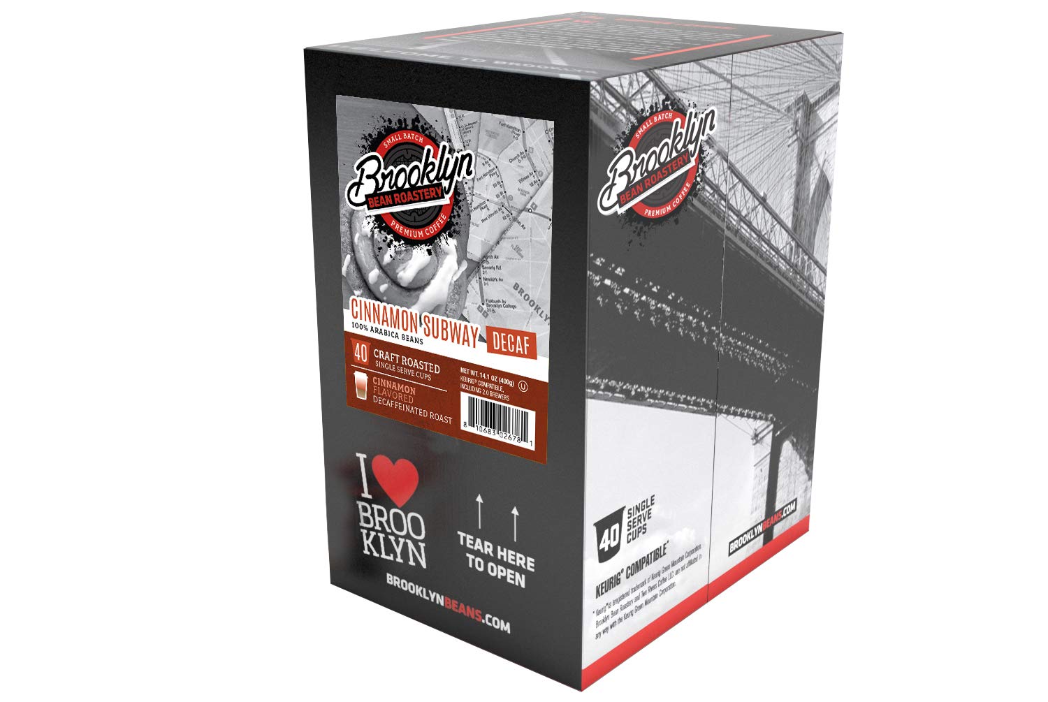 Brooklyn Beans Cinnamon Subway Decaf being brewed on Keurig 2.0