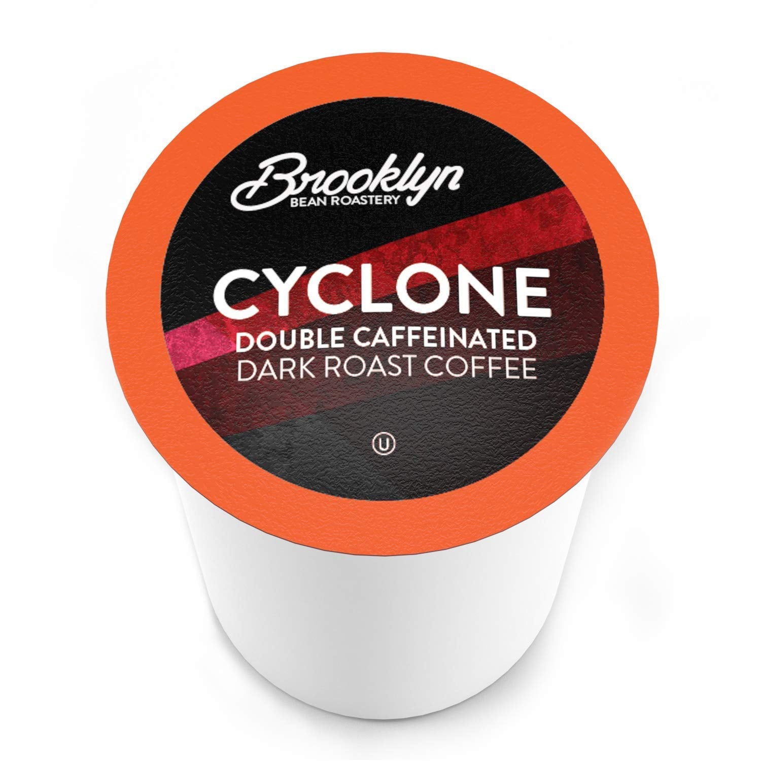 Brooklyn Beans Cyclone pod closeup highlights intense double caffeine.