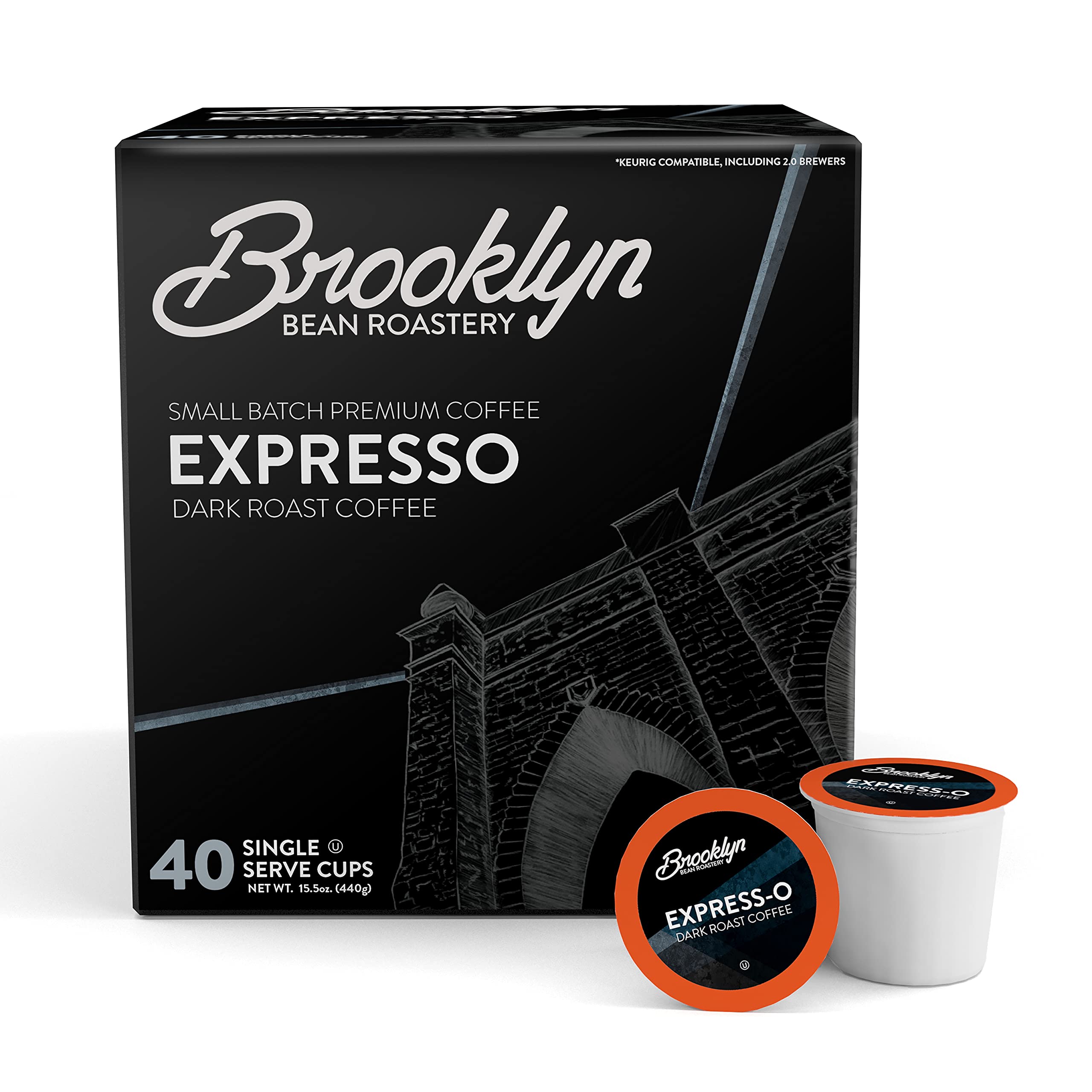 Brooklyn Beans Express-O pods pack ready for single-serve brewing.