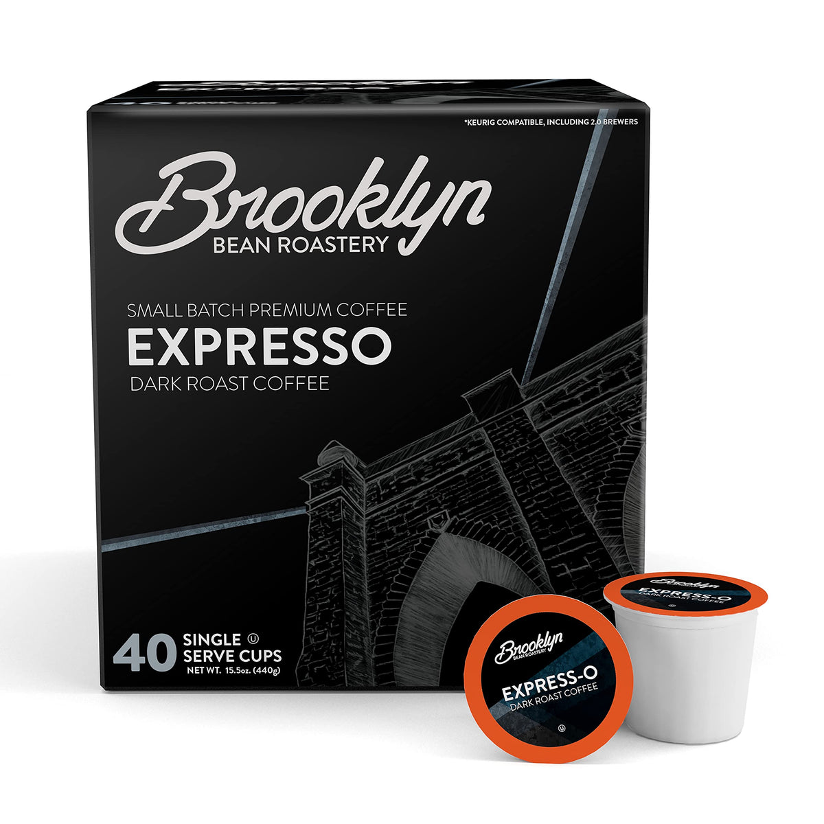 Brooklyn Beans Express-O pods pack ready for single-serve brewing.