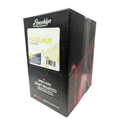 Brooklyn Beans Hazelnut Decaf pods ready to fit Keurig 2.0 machines for a seamless brew.