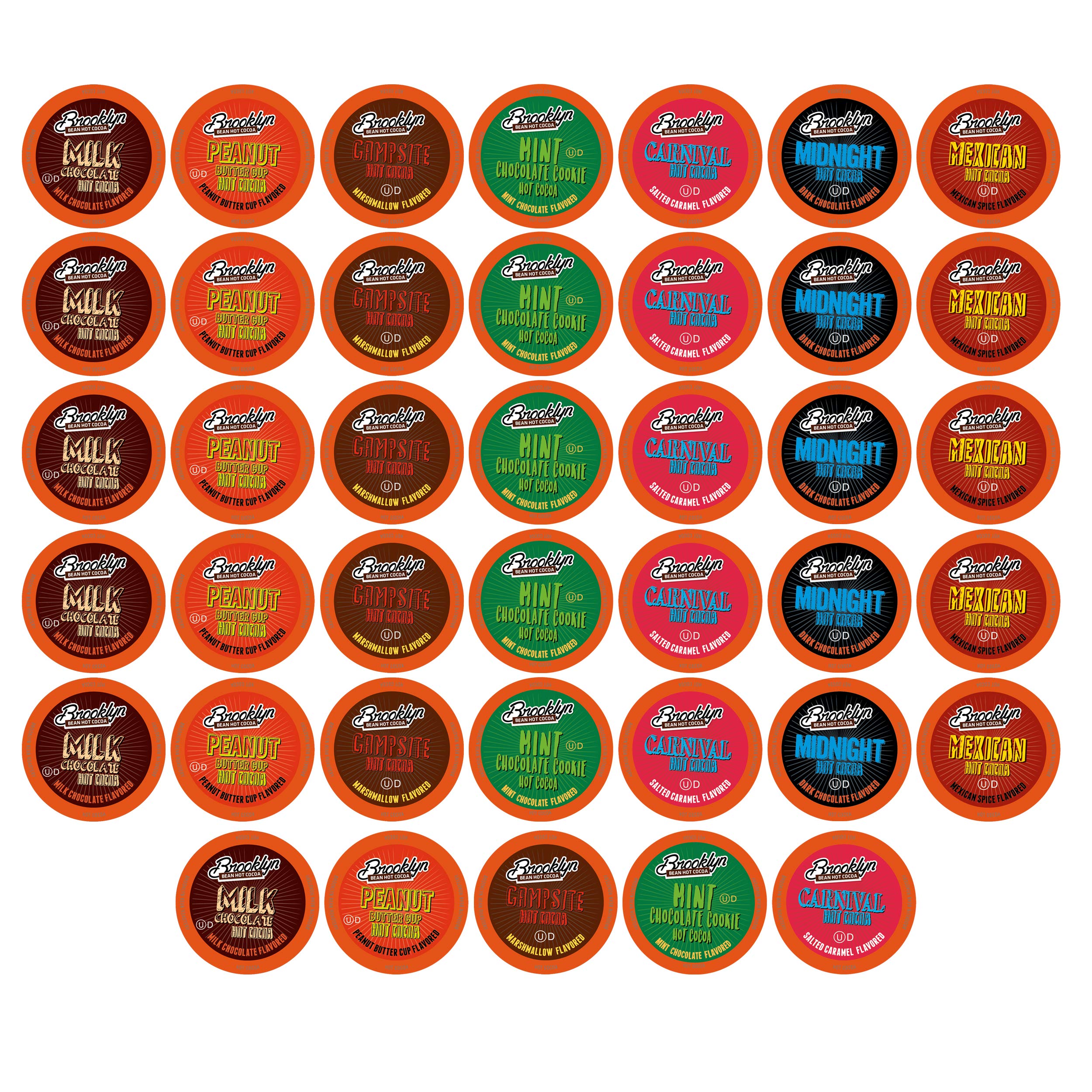Brooklyn Beans hot chocolate variety pack with six flavors for cozy evenings