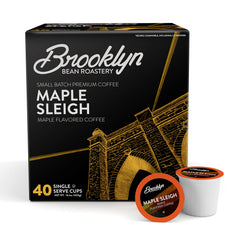 Brooklyn Beans Maple Sleigh pods packaging for easy Keurig brewing