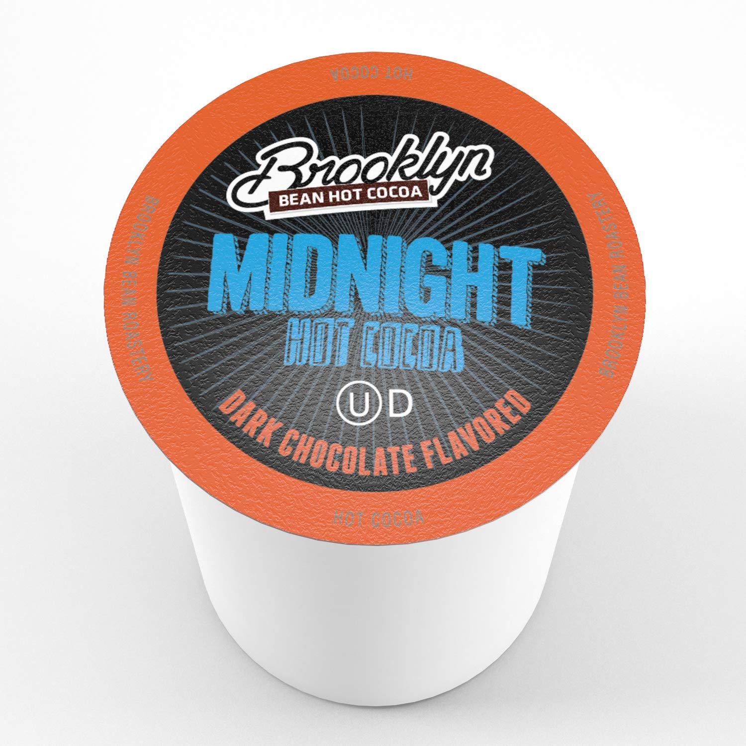 Brooklyn Beans Midnight Cocoa pods on the box back, showing 40 count and 2.0 compatibility.