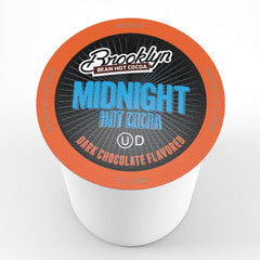 Brooklyn Beans Midnight Cocoa pods on the box back, showing 40 count and 2.0 compatibility.