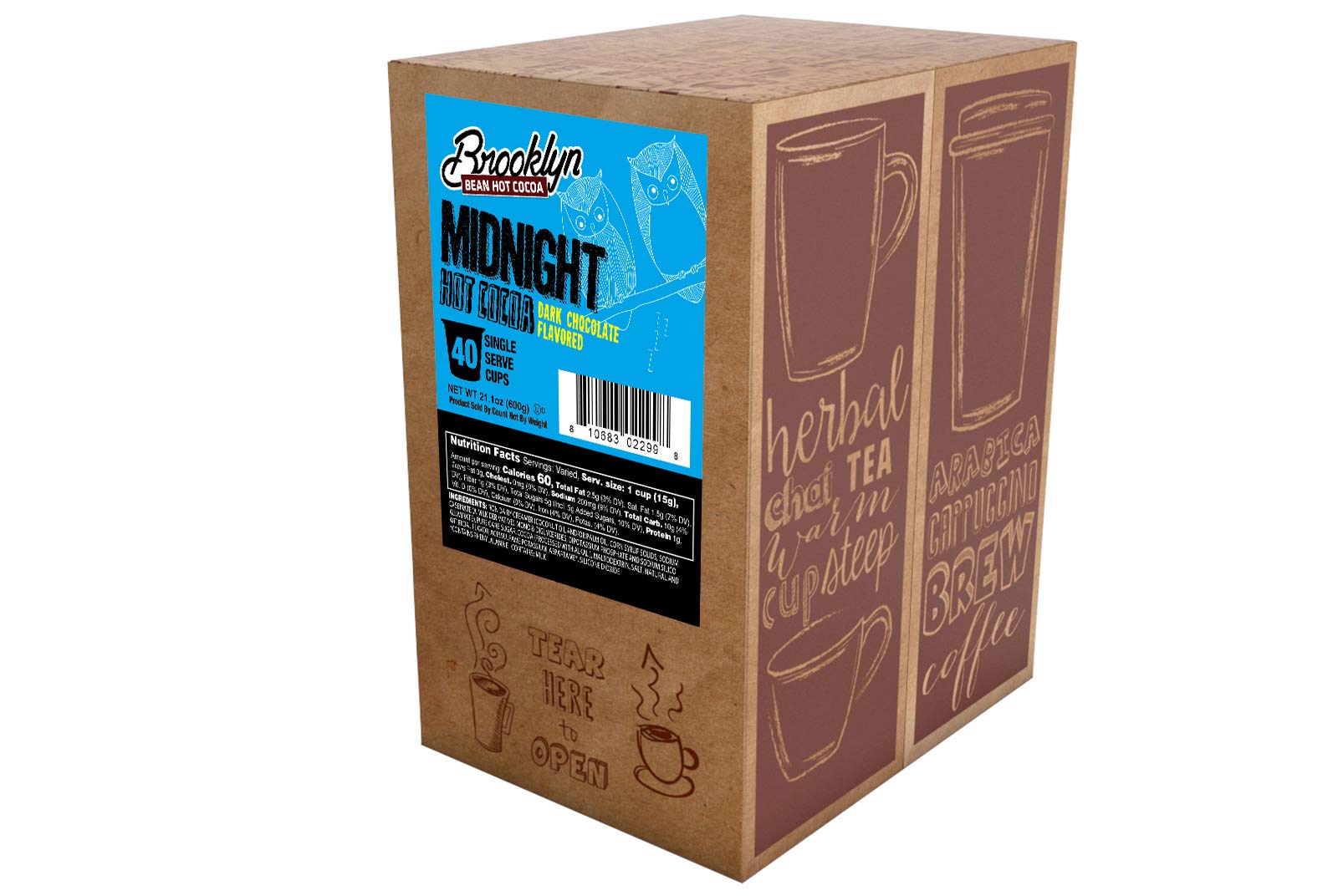 Brooklyn Beans Midnight Cocoa pods close-up highlighting rich dark chocolate aroma.