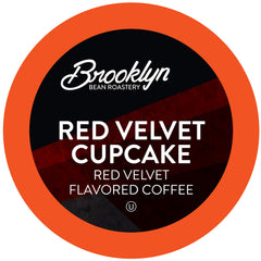 Brooklyn Beans Red Velvet pods on a shelf for quick single-serve indulgence.