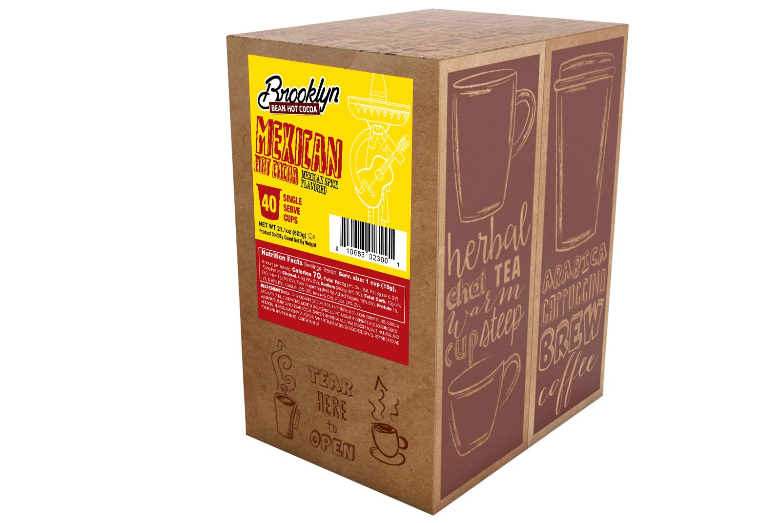 Brooklyn Beans spiced cocoa cinnamon chili presents bold flavor with warm finish.