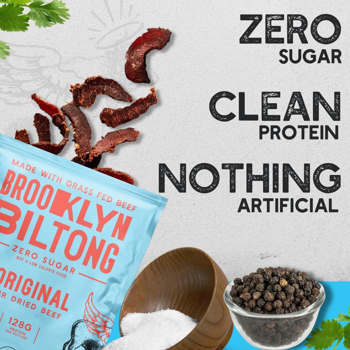 Brooklyn Biltong Air-Dried technique, preserving natural flavor.