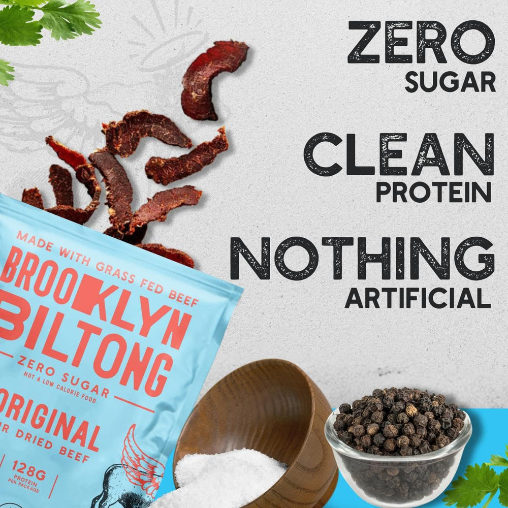 Brooklyn Biltong Air-Dried technique, preserving natural flavor.