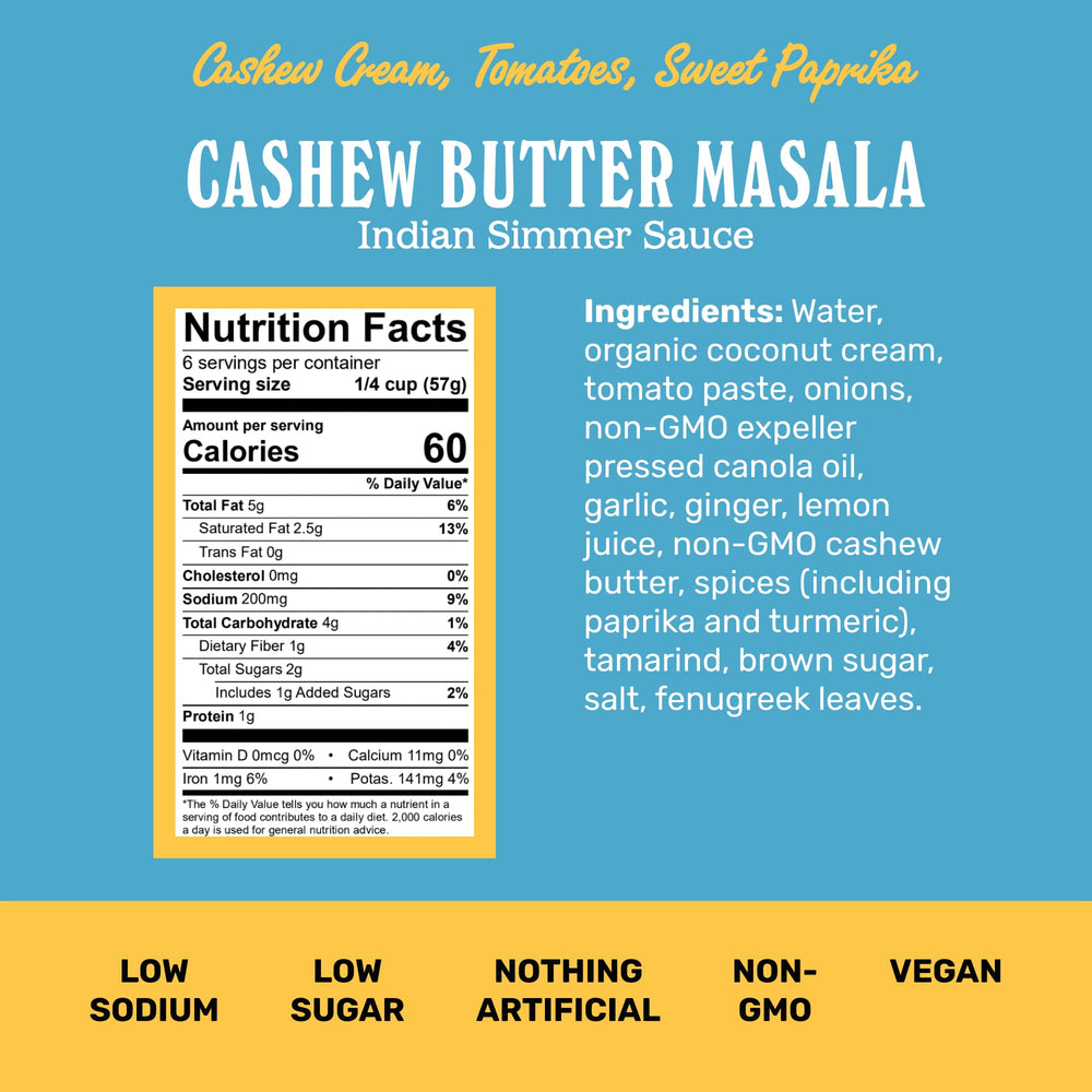 Brooklyn Delhi Golden Coconut Curry jar closeup showing cashew butter masala and creamy base