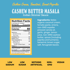 Brooklyn Delhi Golden Coconut Curry jar closeup showing cashew butter masala and creamy base