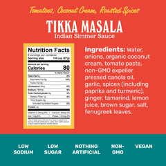 Brooklyn Delhi Tikka Masala shows silky coconut cream for plant-based curries