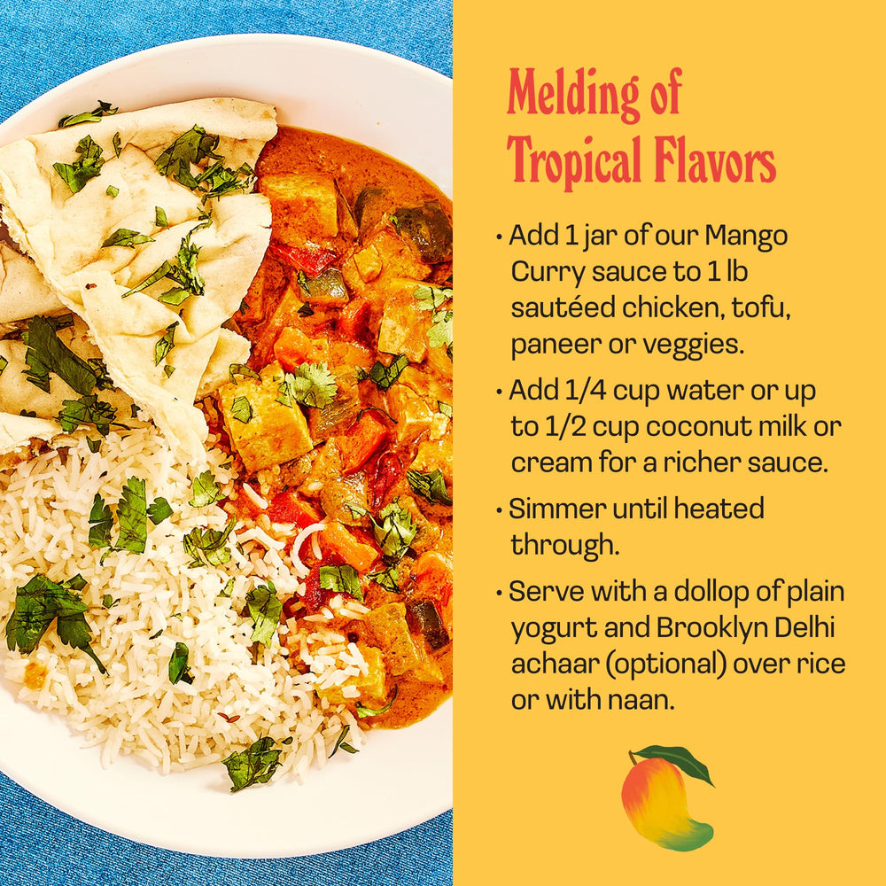 Brooklyn Delhi Vegan no artificial ingredients label emphasizes wholesome ingredients.