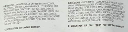 Brookside Acai & Blueberry chocolates texture inside, highlighting creamy center and fruit notes.