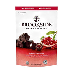 Brookside dark chocolate bag tilt: trail mix-friendly chocolate treat.