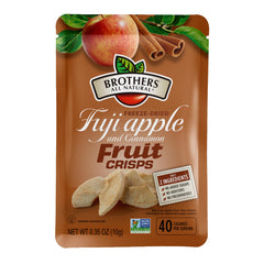 Brothers All Natural freeze-dried Apple Cinnamon Crisps in a 24-pack for on-the-go snacking