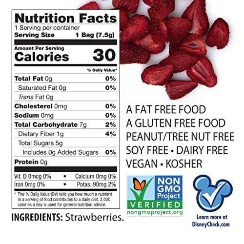 Brothers All Natural freeze-dried strawberries snack in a 12-pack