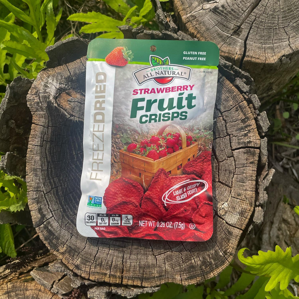 Brothers All Natural crisps tucked in a lunchbox for on-the-go snacking.