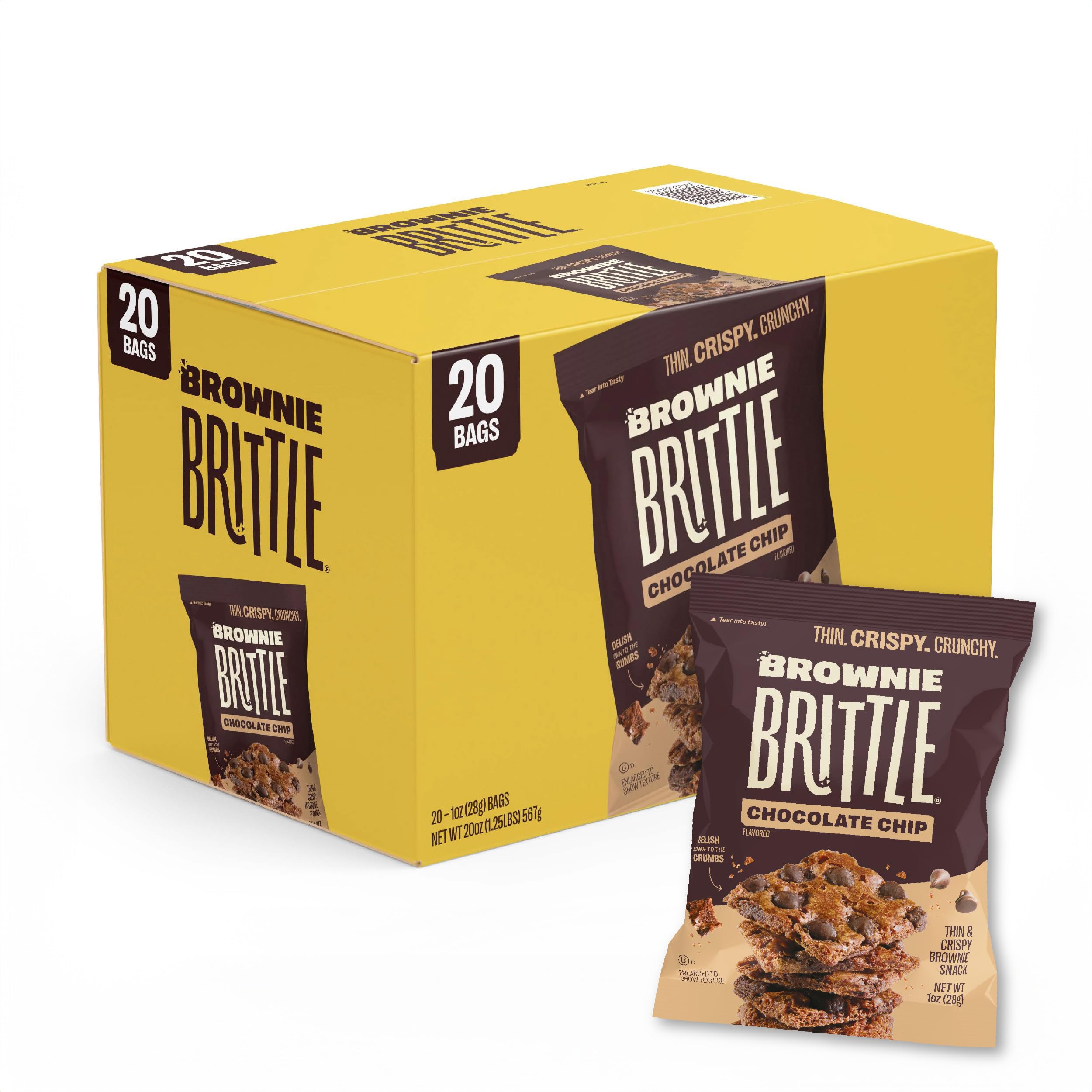 Brownie Brittle Original Chocolate Chip pack ideal for sharing and gifting.