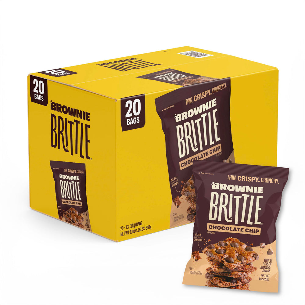Brownie Brittle Original Chocolate Chip pack ideal for sharing and gifting.