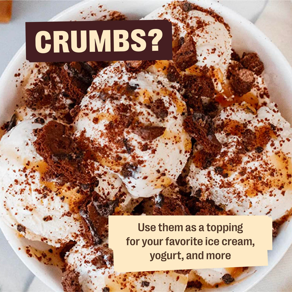 Use broken pieces as topping for ice cream or yogurt; texture added from Brownie Brittle crumbs.