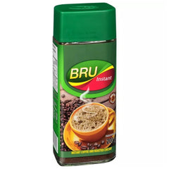 Bru Instant Coffee 7 oz jar with rich aroma for quick mornings