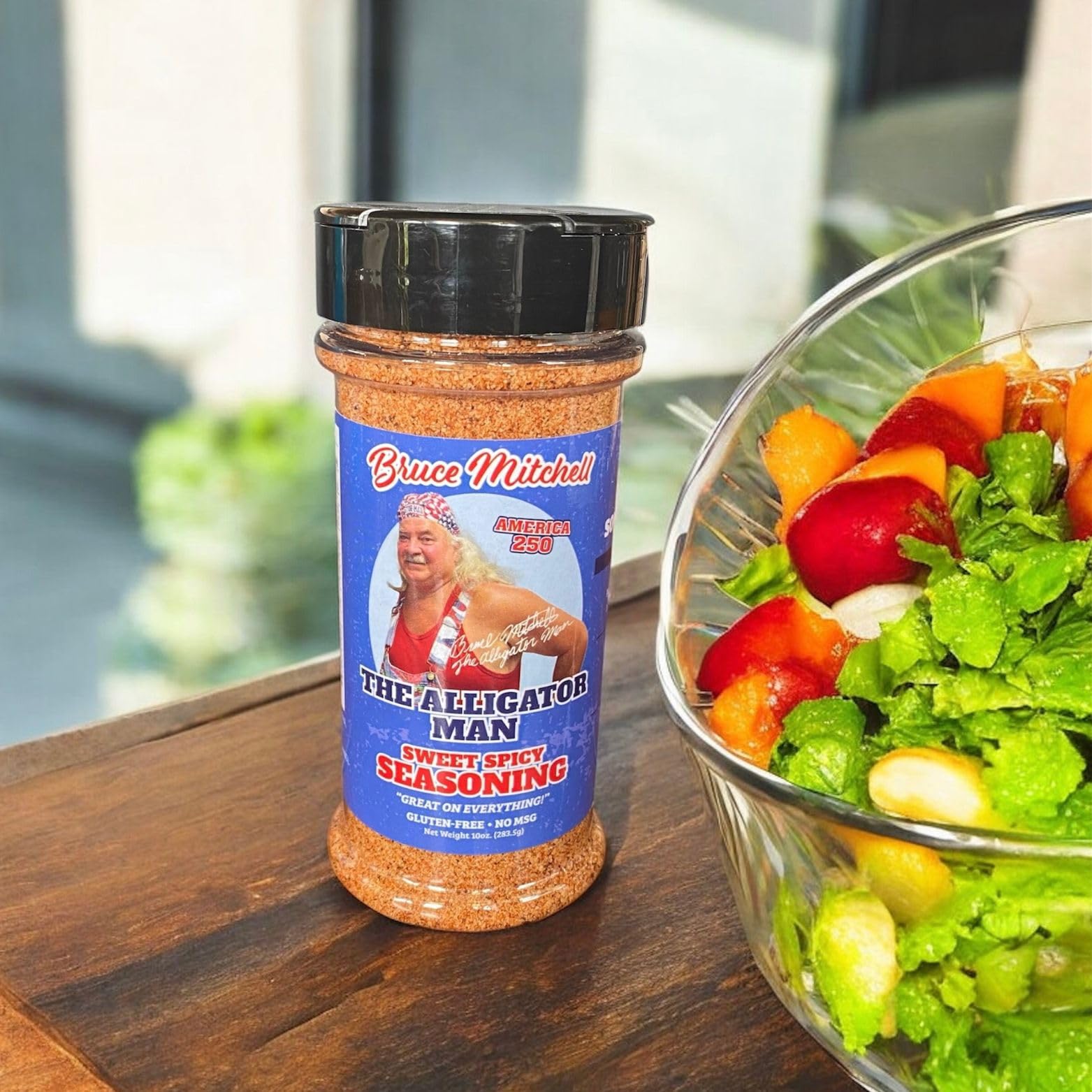 Popcorn tossed with Alligator Man seasoning for a spicy-snack twist