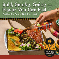 Brundo Spice Berbere blend seasoning enhancing grilled meats.