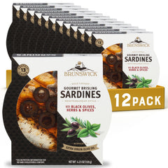Brunswick Brisling sardines in olive oil, a protein-rich pantry staple