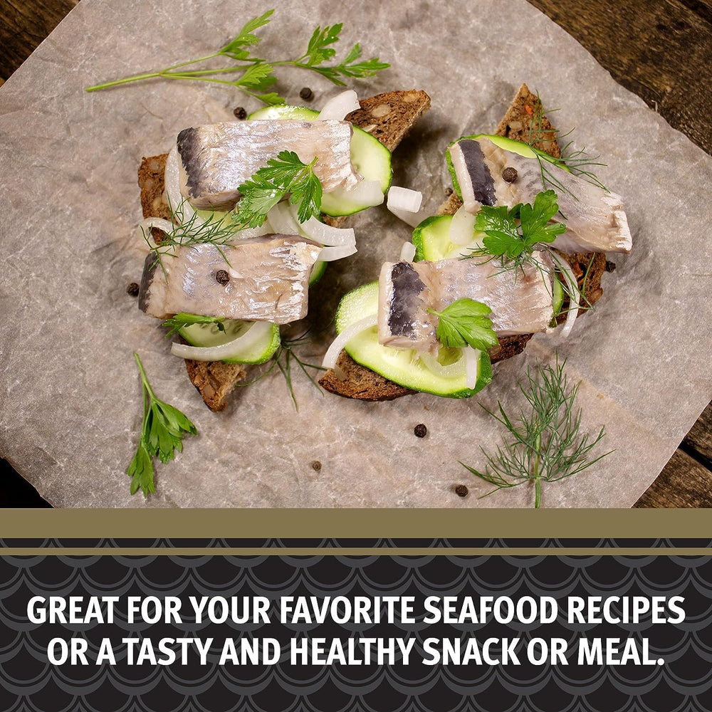 Brunswick Herring Fillets pantry staple boosts flavor in meals.