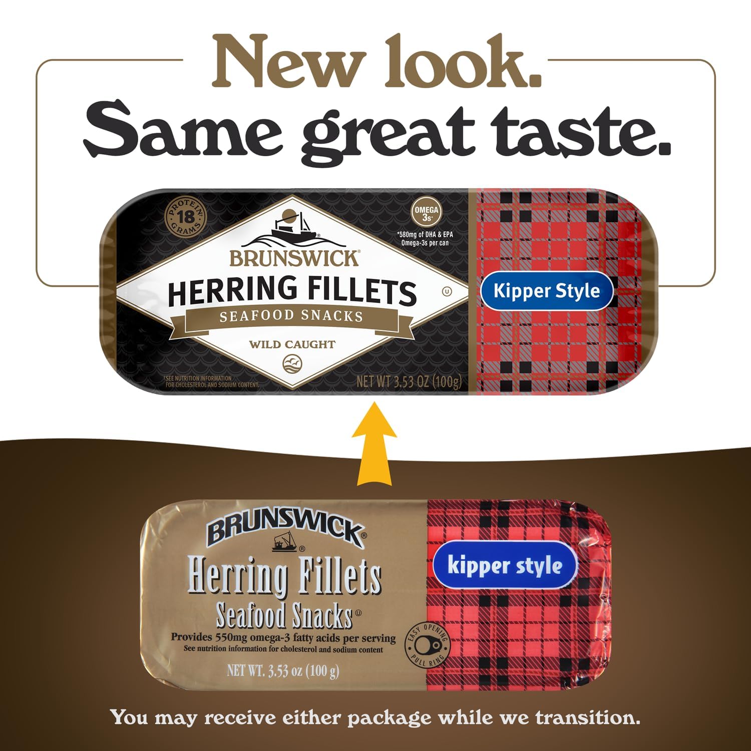 Brunswick protein-rich herring fillets ideal for meal prep