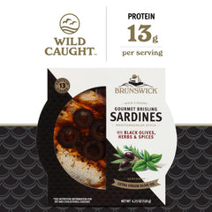 Brunswick sardines as a ready, protein-rich pantry snack