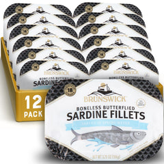 Brunswick Sardines in Spring Water can as a protein-packed snack.
