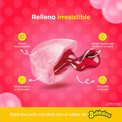 Bubbaloo Adams gum variety flavors pack showing multiple colors and flavors.