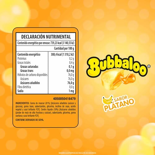 Bubbaloo Adams variety flavors pack shows colorful gum pieces for kid-friendly snacking.