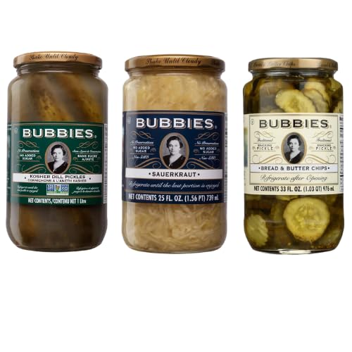 Bubbies Bread & Butter pickles jar showing sweet-tart flavor for sandwiches