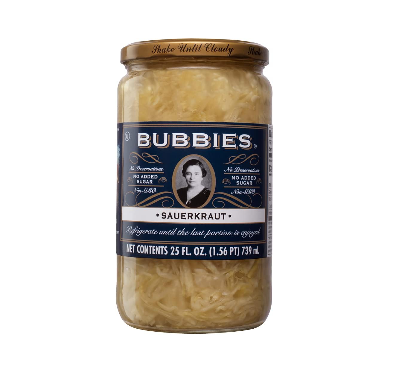 Bubbies Dill pickles 32 oz jar delivering tangy crunch for burgers