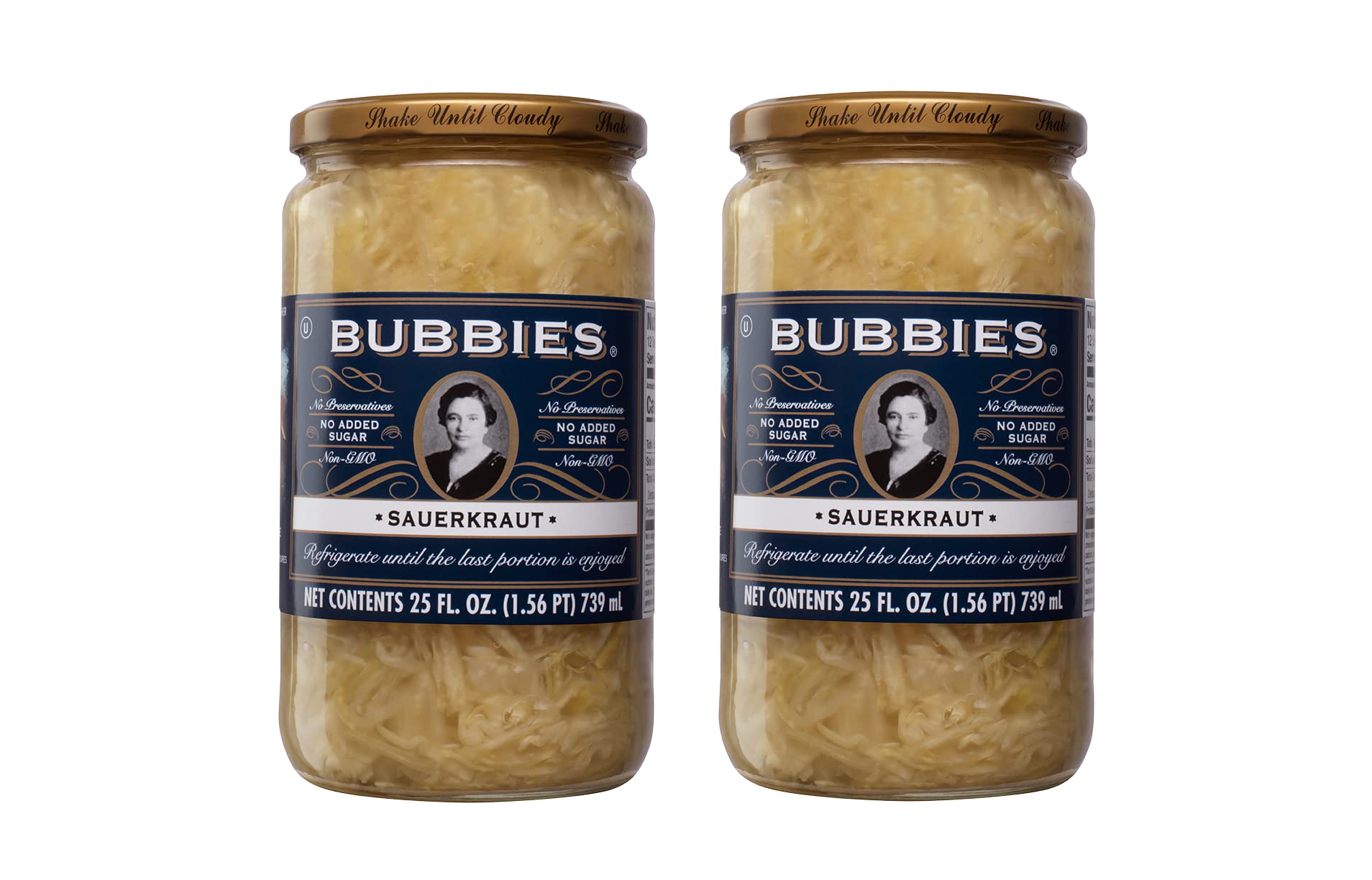 Bubbies Sauerkraut close-up of the seal and label emphasizing fermentation quality for sandwiches