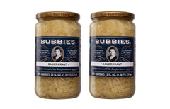 Bubbies Sauerkraut close-up of the seal and label emphasizing fermentation quality for sandwiches