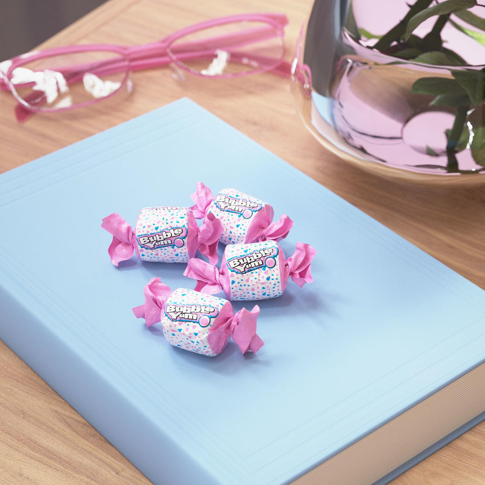 Desk drawer with Bubble Yum for a quick, chewy break at work.