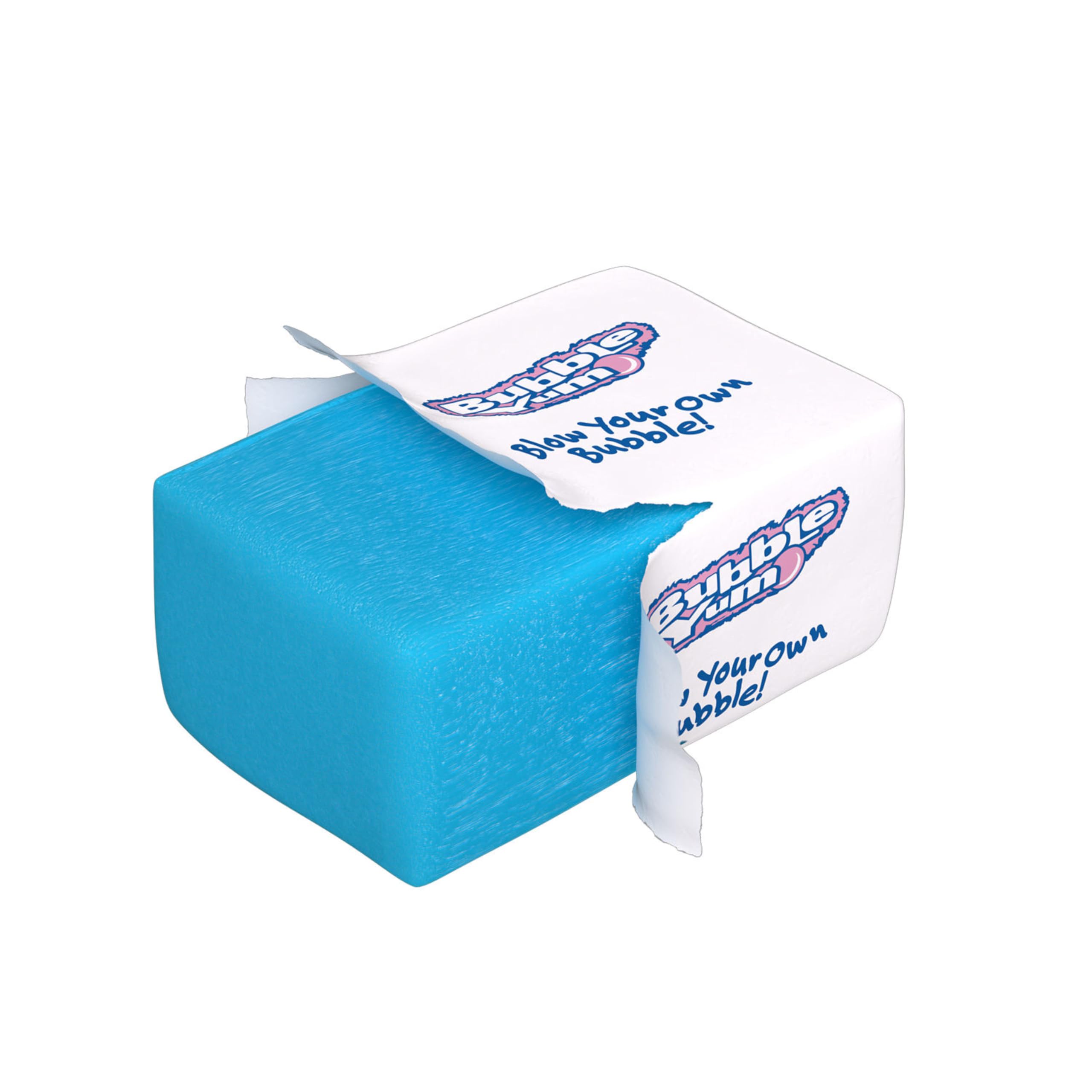 Bubble Yum gum packs kept in a desk drawer for a midday treat