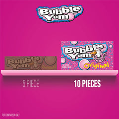 Bubble Yum Original Flavor packaged as a party-friendly chewy snack for gatherings.