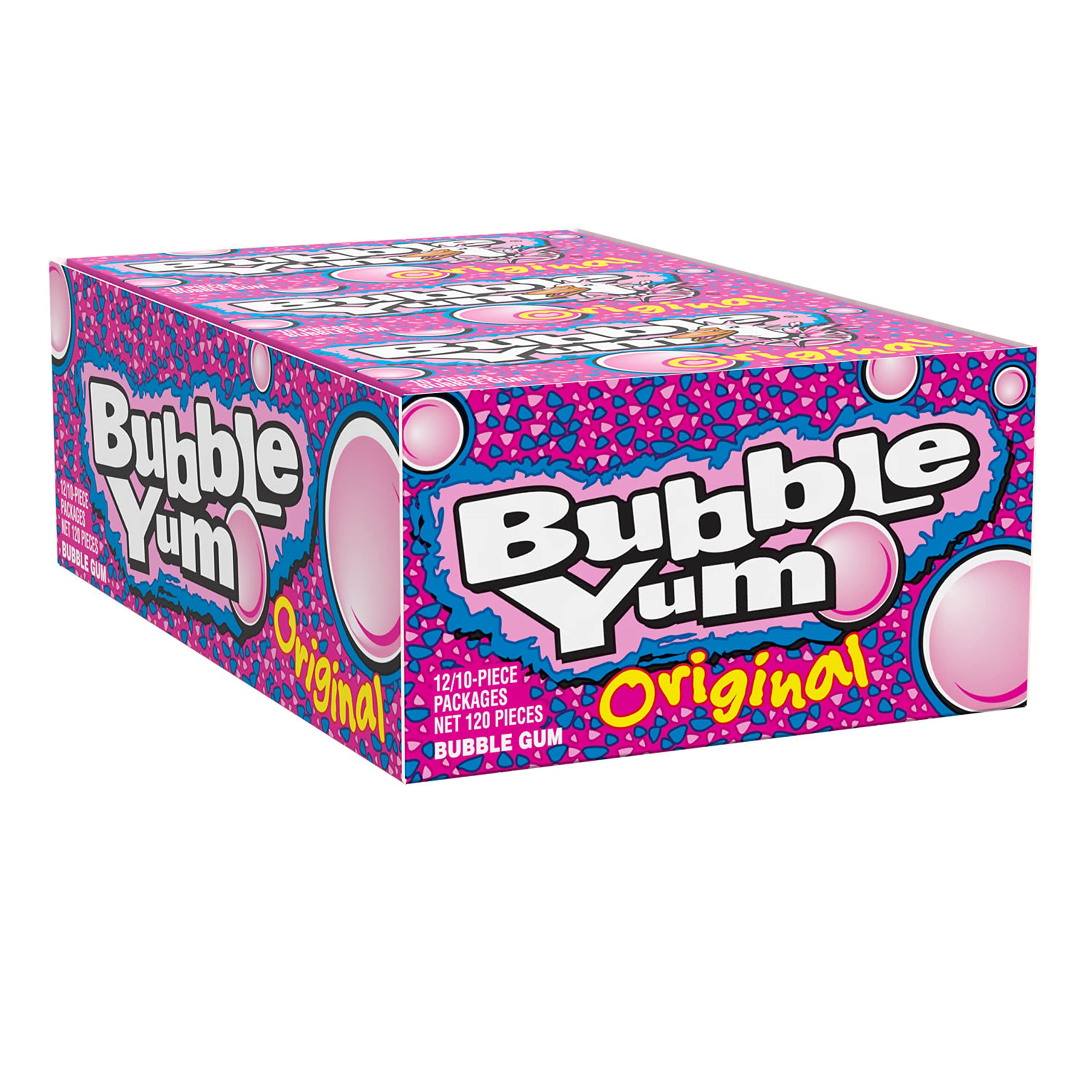 Bubble Yum Original Flavor gum with a soft texture for quick, long-lasting flavor.