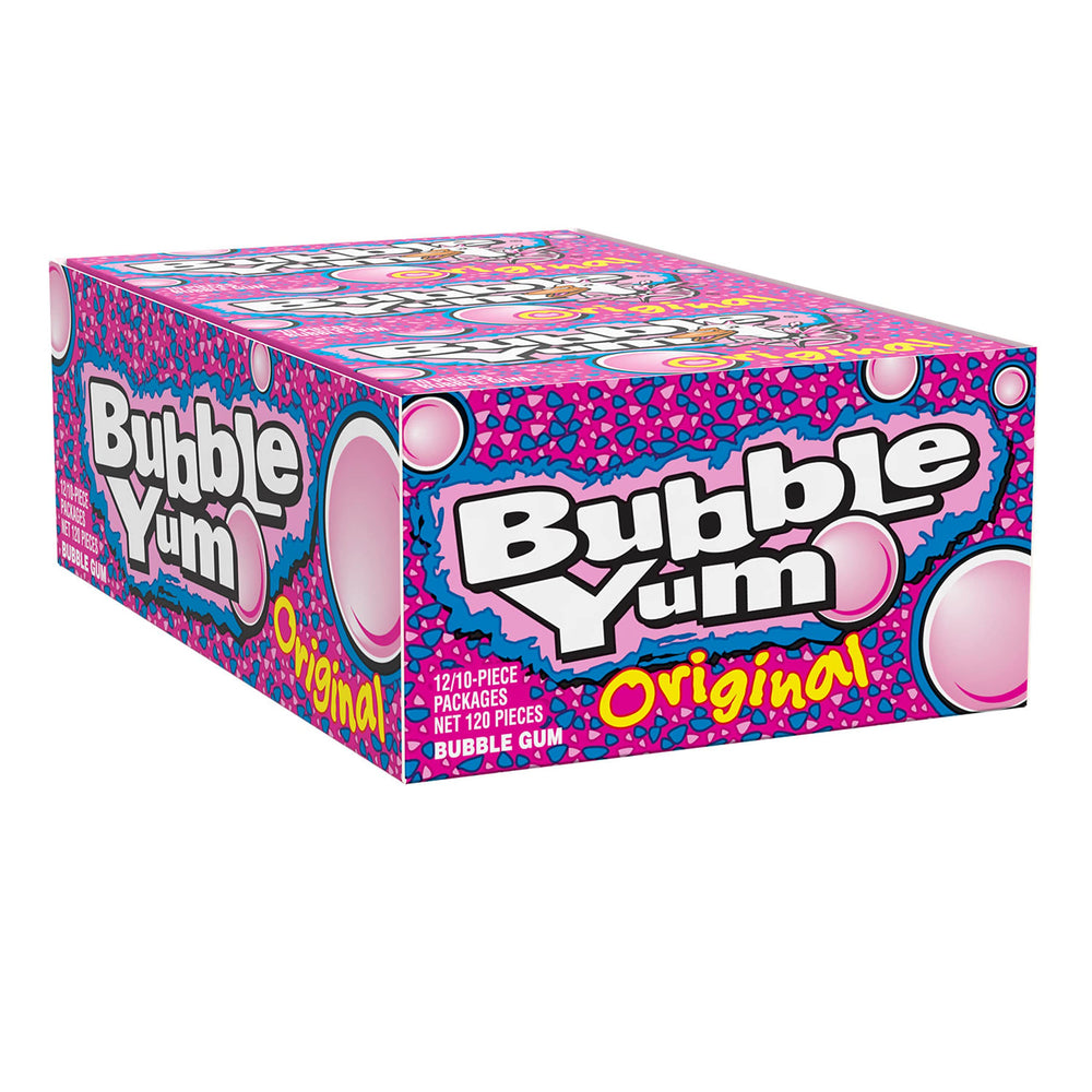 Bubble Yum Original Flavor gum with a soft texture for quick, long-lasting flavor.