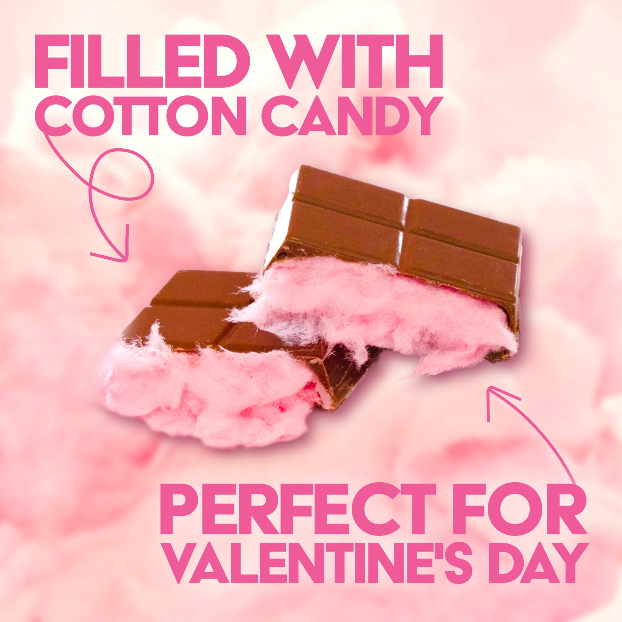 Bubblegum Kids Angel Hair Dubai Style strawberry cream swirl inside chocolate.
