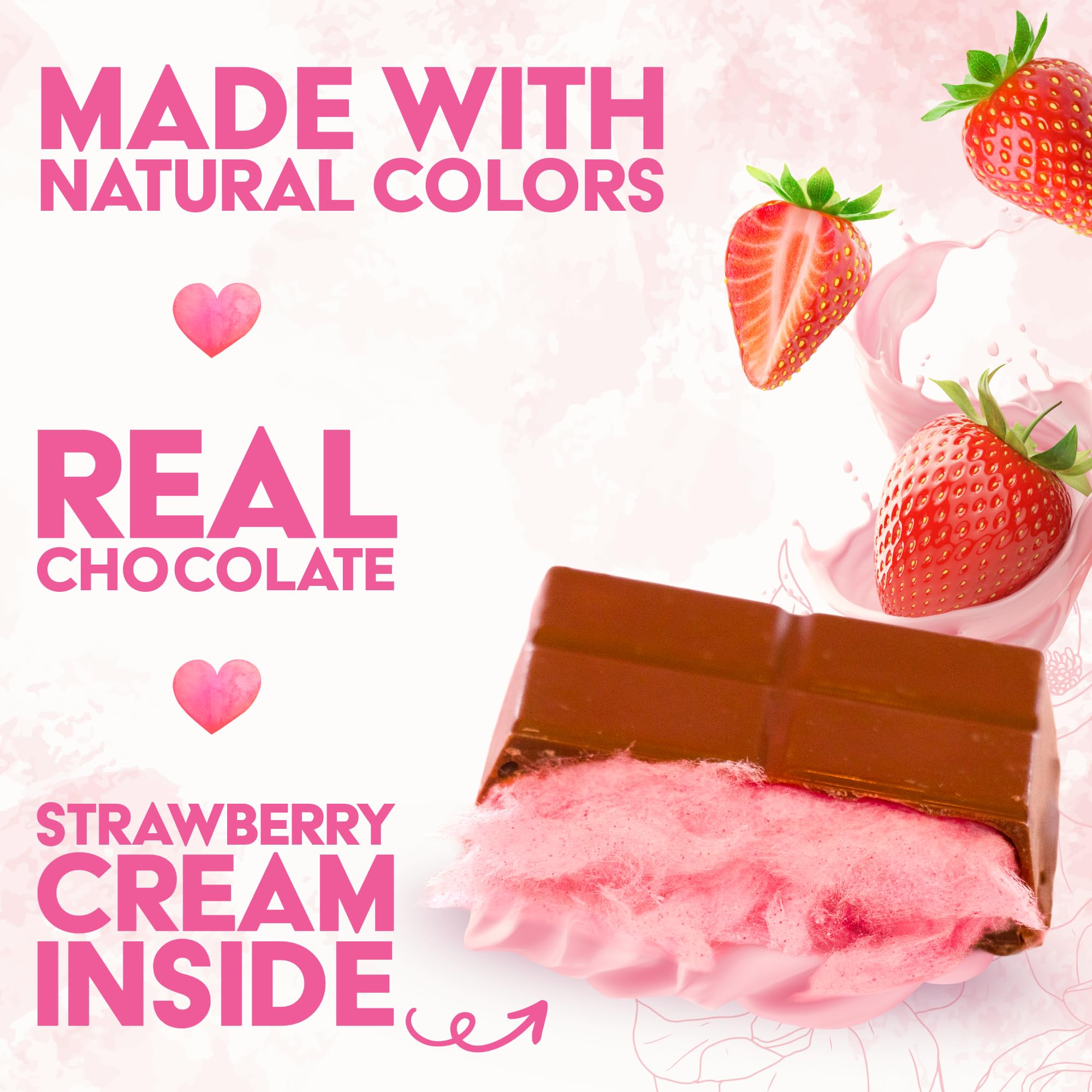 Bubblegum Kids Angel Hair chocolate bar with heart-themed packaging, perfect for Valentine’s gifts.
